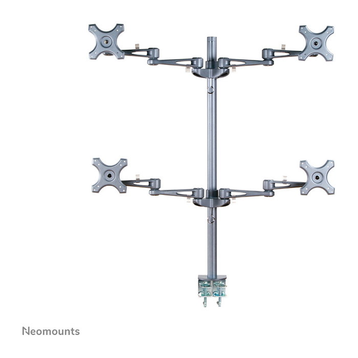 Newstar Neomounts FPMA-D935D4 Soporte para 4 Monitores de 10-27'' Plata