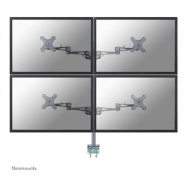 Newstar Neomounts FPMA-D935D4 Soporte para 4 Monitores de 10-27'' Plata