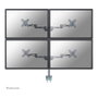 Newstar Neomounts FPMA-D935D4 Soporte para 4 Monitores de 10-27'' Plata