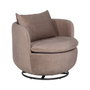 Ixia Sillón Giratorio Taupe Tejido