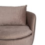 Ixia Sillón Giratorio Taupe Tejido