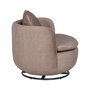 Ixia Sillón Giratorio Taupe Tejido