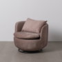Ixia Sillón Giratorio Taupe Tejido