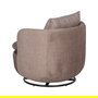 Sillón Giratorio Taupe Tejido Salón 84 X 74 X 66 cm