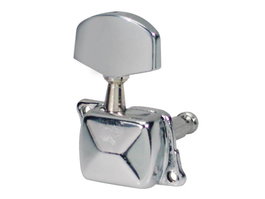 Clavijero Boston para Guitarra 3+3 Metal con Tapa Cromo