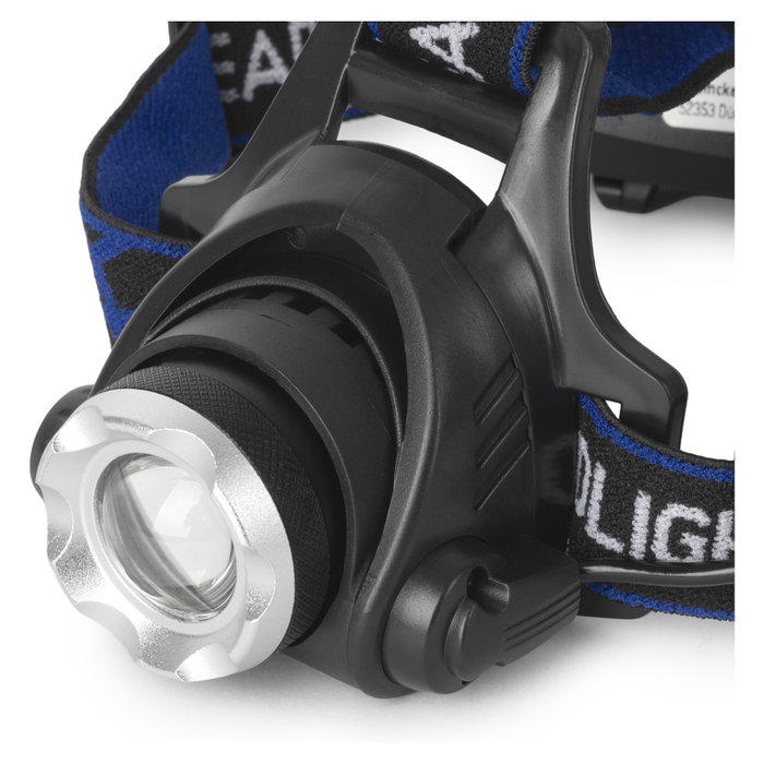 ENTAC Linterna con cinta para cabeza Zoom 5W Alu Negro ENTAC Linterna con cinta para cabeza Zoom 5W Alu Negro
