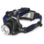 ENTAC Linterna con cinta para cabeza Zoom 5W Alu Negro
