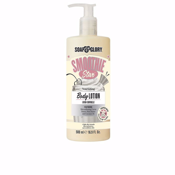 Soap & Glory Loción Corporal Hidratante Smoothie Star 500 ml con Manteca de Cacao, Karité y Coco para Piel Sedosa Soap & Glory Loción Corporal Hidratante Smoothie Star 500 ml con Manteca de Cacao, Karité y Coco para Piel Sedosa