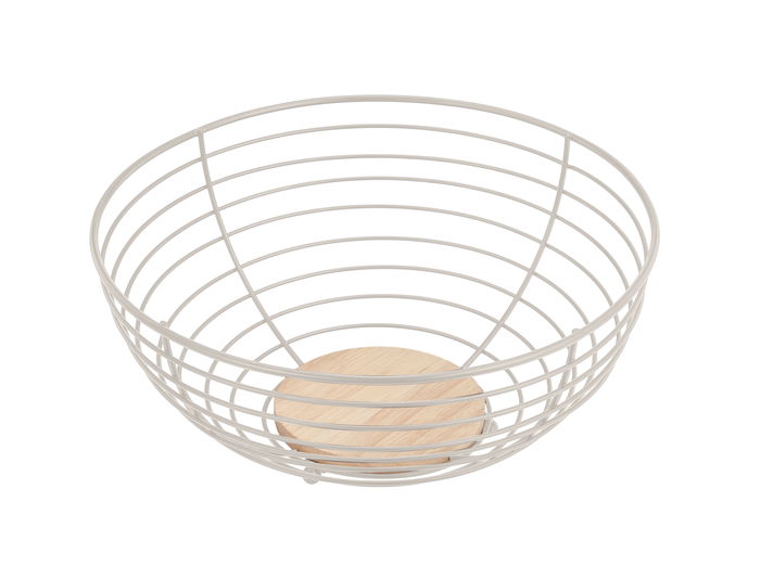 Inde Frutero Cesta Lua Quttin de Mimbre - 28.5 x 28.5 x 13 cm (12 Unidades)