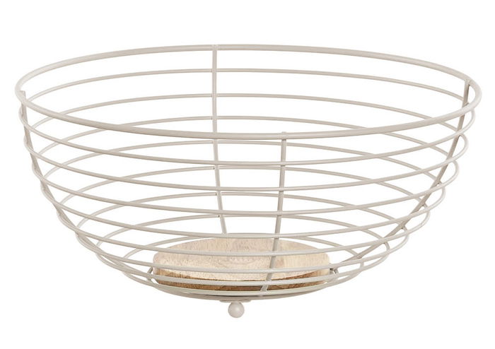 Inde Frutero Cesta Lua Quttin de Mimbre - 28.5 x 28.5 x 13 cm (12 Unidades)