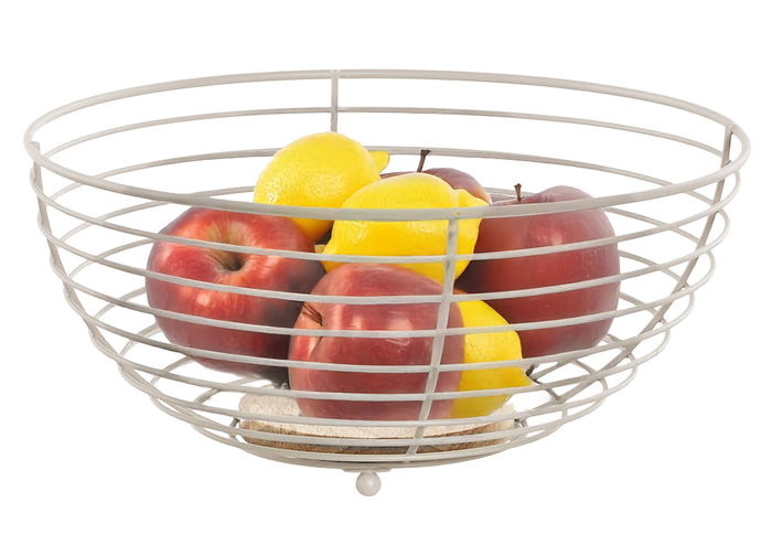 Inde Frutero Cesta Lua Quttin de Mimbre - 28.5 x 28.5 x 13 cm (12 Unidades)