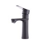 QLI Grifo de Lavabo Monomando Negro con Caño Bajo