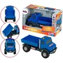KLEIN 3802 Camión volquete todoterreno Mercedes Unimog con ruedas blandas y caja basculante, escala 1:24, para mayores de 3 años