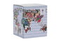 DKD Home Decor Mug Infusiones World&flowers Urban Multicolor Porcelana Inox 9 x 11 x 12 cm 380ml Apto Microondas Lavavajillas (12 Unidades)