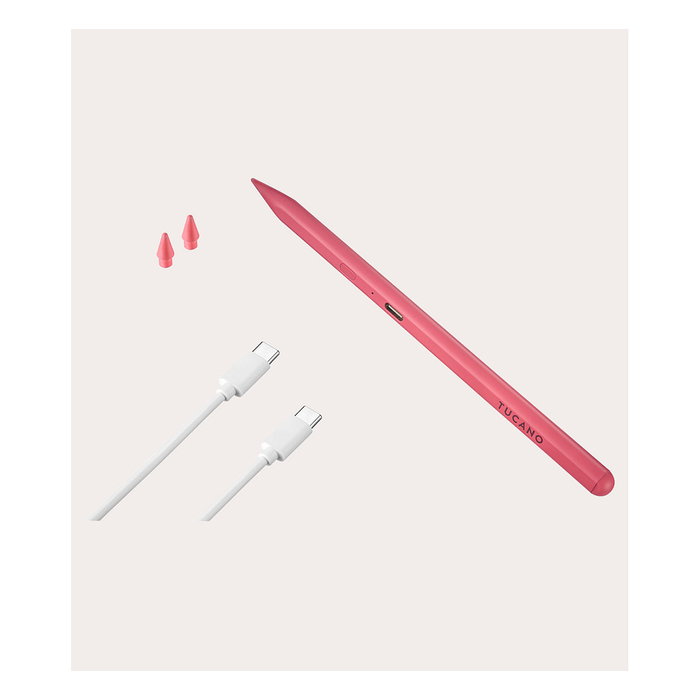 Tucano Utility 3 Stylus Pen para Apple iPad (7th/8th/9th/10th gen, Air, Pro 11") - Rosa, Aluminio Tucano Utility 3 Stylus Pen para Apple iPad (7th/8th/9th/10th gen, Air, Pro 11") - Rosa, Aluminio