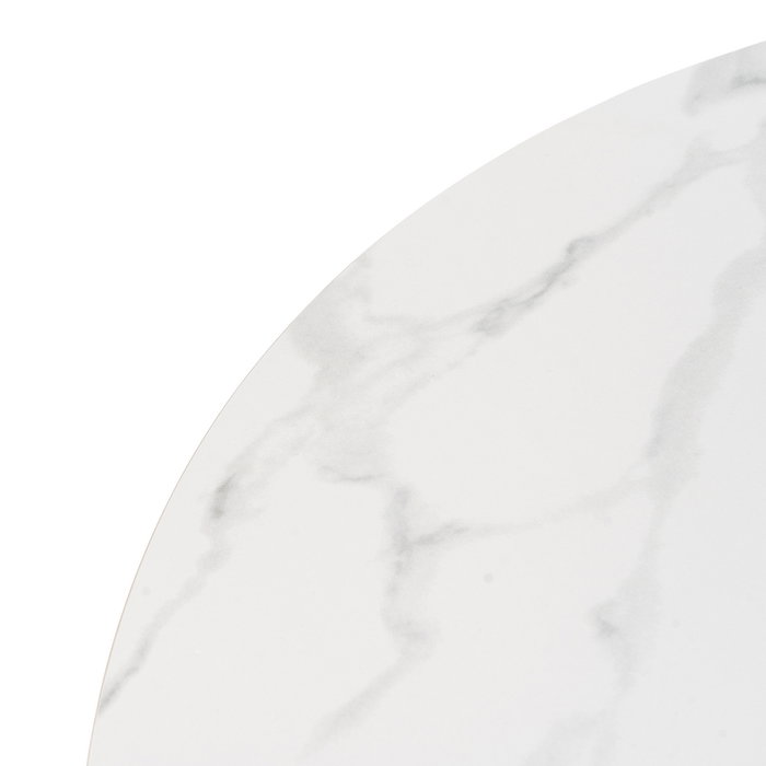 Mesa Comedor Blanco-Natural 120 X 120 X 75 cm