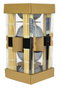 DKD Home Decor Set de Sushi 16 Piezas de Bambú y Gres Negro