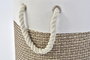 DKD Home Decor Set de 3 Cestas de Poliester 40x40x49 cm (Surtido de 2 unidades)