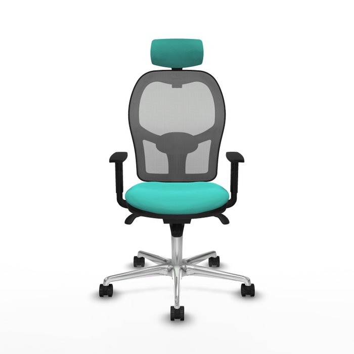 PIQUERAS Y CRESPO Silla de oficina Jorquera Turquesa y Gris PIQUERAS Y CRESPO Silla de oficina Jorquera Turquesa y Gris