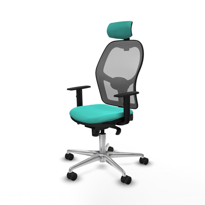 PIQUERAS Y CRESPO Silla de oficina Jorquera Turquesa y Gris PIQUERAS Y CRESPO Silla de oficina Jorquera Turquesa y Gris