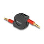 DeLOCK Cable de audio retráctil 3,5 mm macho a macho 90 cm