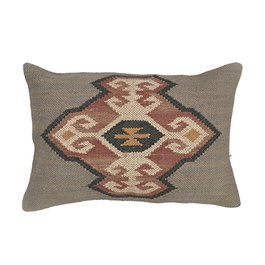 DKD Home Decor Cojín Lana Yute 40x60 Kilim
