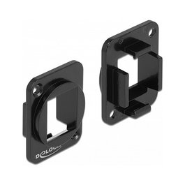 DeLOCK Soporte Keystone 1 Puerto Tipo D Metal Negro