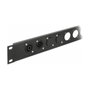 DeLOCK Soporte Keystone 1 Puerto Tipo D Metal Negro