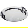 Alessi MGVASS Bandeja Redonda con Asas Acero Inoxidable 18/10 48cm