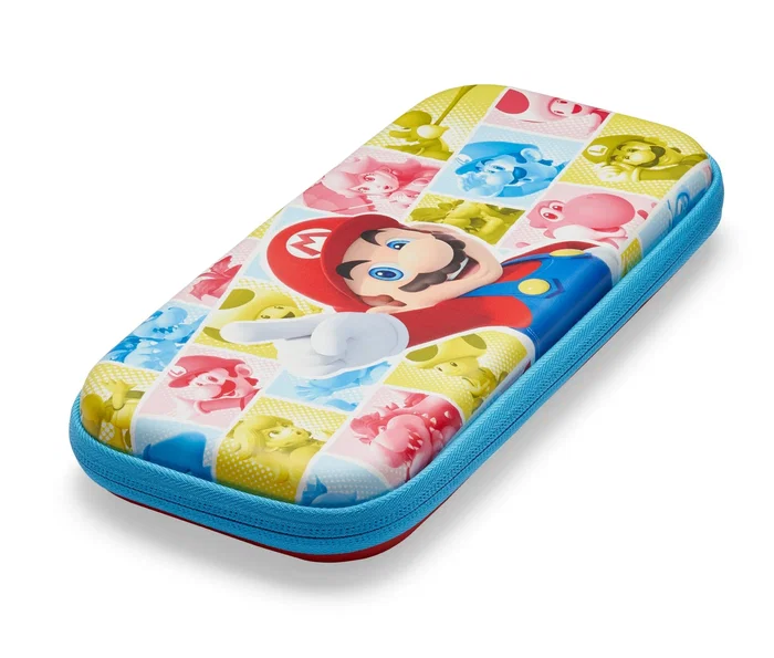 PowerA NSCS0305-01 Funda Protectora Rígida para Nintendo Switch / Lite / OLED - Temática Mushroom Kingdom, Multicolor, Malla, Cremallera, 10 Ranuras para Juegos PowerA NSCS0305-01 Funda Protectora Rígida para Nintendo Switch / Lite / OLED - Temática Mushroom Kingdom, Multicolor, Malla, Cremallera, 10 Ranuras para Juegos
