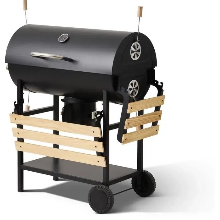 Cookingbox Barbacoa de carbón Mike Evolution 142 x 57 x 112 cm Negro - 9765081
