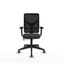 PIQUERAS Y CRESPO Silla de oficina Motilla con mecanismo Sincro/Traslack Gris oscuro