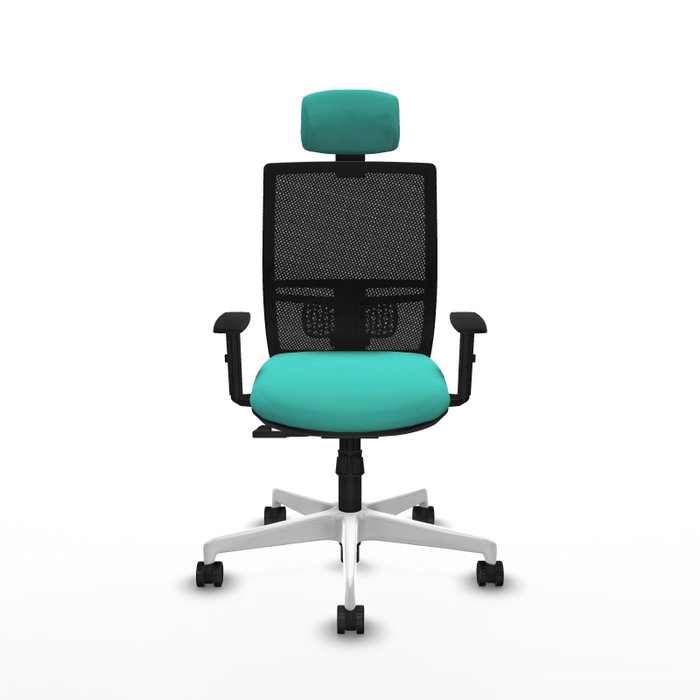 PIQUERAS Y CRESPO Silla de oficina Yunquera con mecanismo Sincro, Turquesa y Negro PIQUERAS Y CRESPO Silla de oficina Yunquera con mecanismo Sincro, Turquesa y Negro