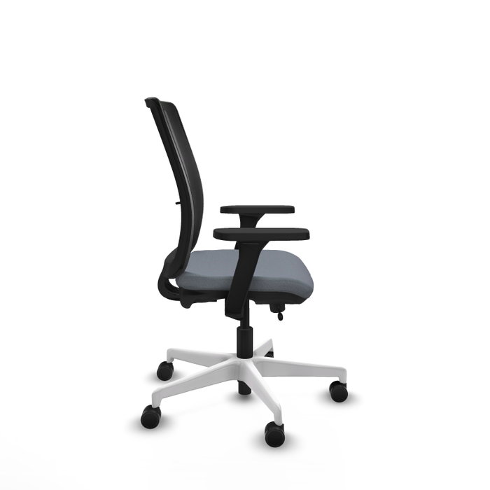 PIQUERAS Y CRESPO Silla de oficina Haches Gris con mecanismo Sincro/Traslack