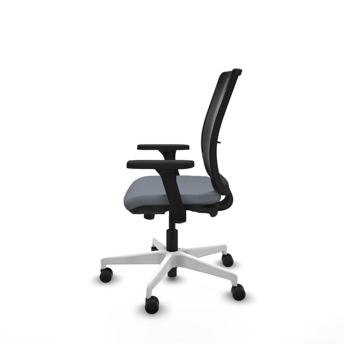 PIQUERAS Y CRESPO Silla de oficina Haches Gris con mecanismo Sincro/Traslack