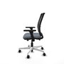 PIQUERAS Y CRESPO Silla de oficina Haches Gris con mecanismo Sincro/Traslack