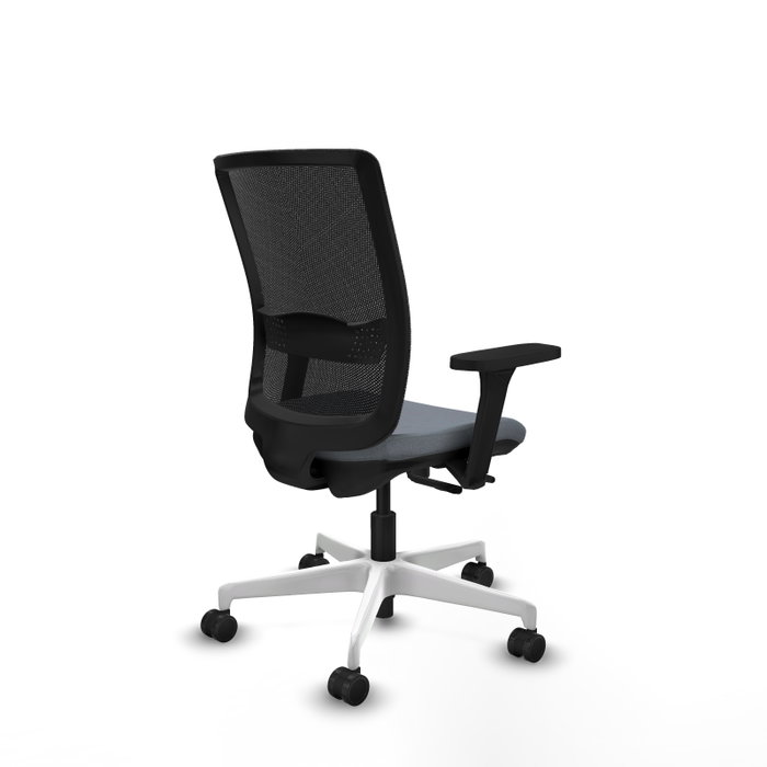 PIQUERAS Y CRESPO Silla de oficina Haches Gris con mecanismo Sincro/Traslack