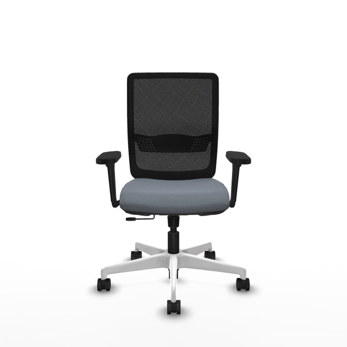 PIQUERAS Y CRESPO Silla de oficina Haches Gris con mecanismo Sincro/Traslack