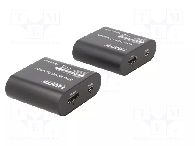 Gembird DEX-HDMI-03 Extensor HDMI 60m Negro