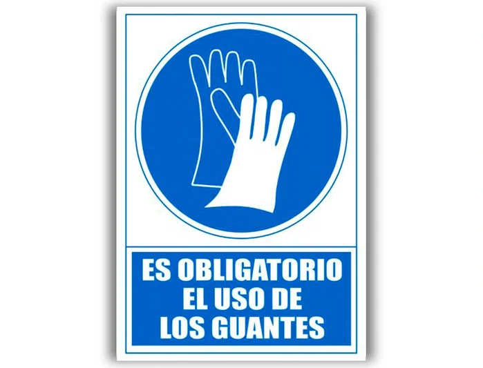 Archivo 2000 Señal Obligatorio Uso de Guantes 210x297 mm