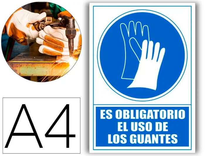 Archivo 2000 Señal Obligatorio Uso de Guantes 210x297 mm