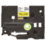 Brother TZe-FX641 Cinta laminada flexible Negro sobre Amarillo 18mm x 8m