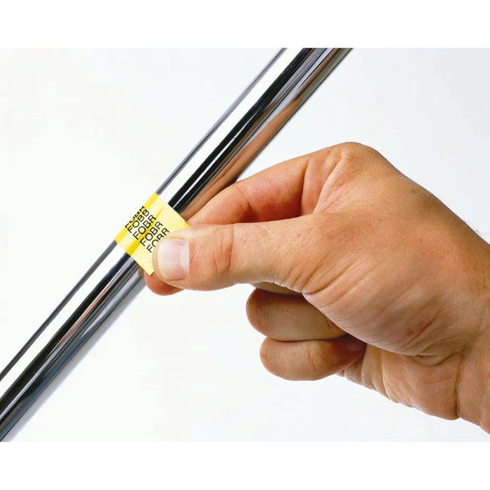 Brother TZe-FX641 Cinta laminada flexible Negro sobre Amarillo 18mm x 8m