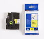 Brother TZe-FX641 Cinta laminada flexible Negro sobre Amarillo 18mm x 8m