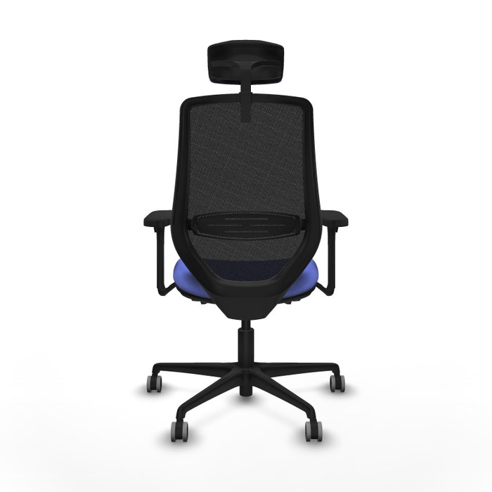 PIQUERAS Y CRESPO Silla de oficina Mardos con mecanismo Sincro/Traslack Azul claro y Negro