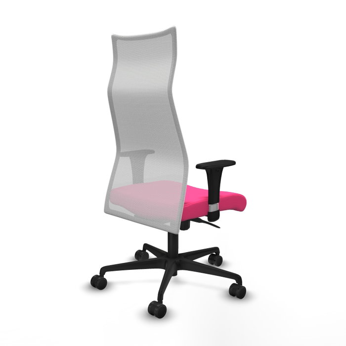 PIQUERAS Y CRESPO Sillón Albacete Rosa y Blanco con Mecanismo Sincro