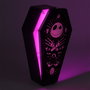 Paladone Lámpara 3D Pesadilla Antes Navidad Ataúd, Luz LED Blanca/Fucsia, USB-C o Pilas AAA