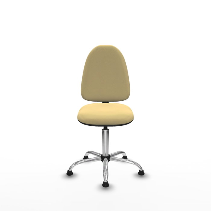 PIQUERAS Y CRESPO Silla de oficina Aýna en Similpiel color Crema sin brazos PIQUERAS Y CRESPO Silla de oficina Aýna en Similpiel color Crema sin brazos