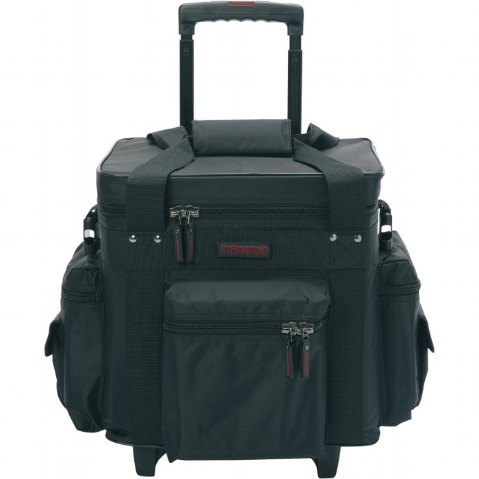 MAGMA Lp-Bag 100 Trolley Funda para Vinilos Negra/Roja para 90 Discos con Ruedas y Asa Telescópica MAGMA Lp-Bag 100 Trolley Funda para Vinilos Negra/Roja para 90 Discos con Ruedas y Asa Telescópica