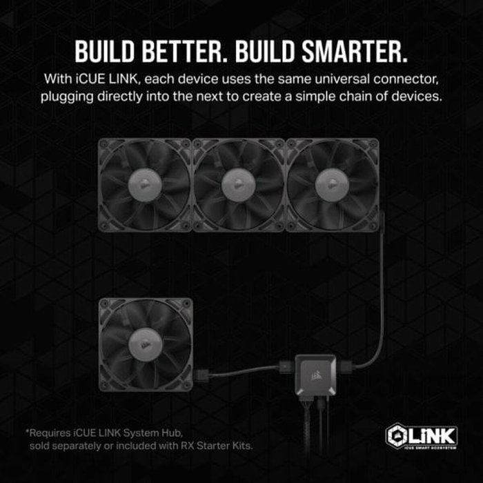 Corsair RX Series iCUE Link RX140 Single Pack CO-9051011-WW Corsair RX Series iCUE Link RX140 Single Pack CO-9051011-WW